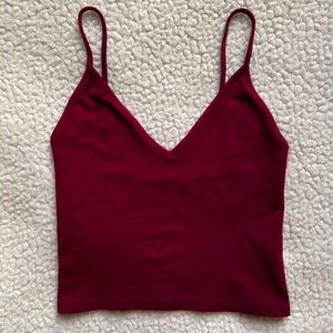 Brandy Melville cropped v-neck tank top💋